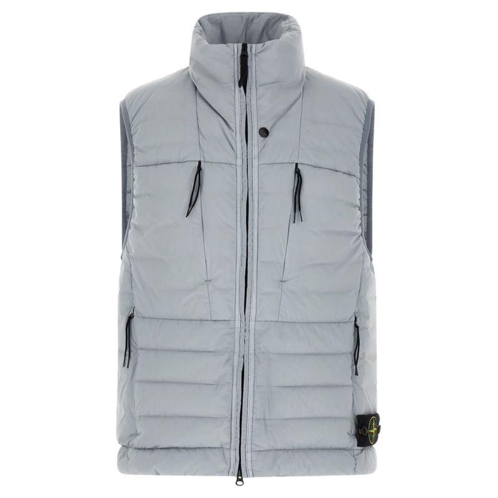 Stone Island Gray Polyamide Sleeveless Men's Jacket